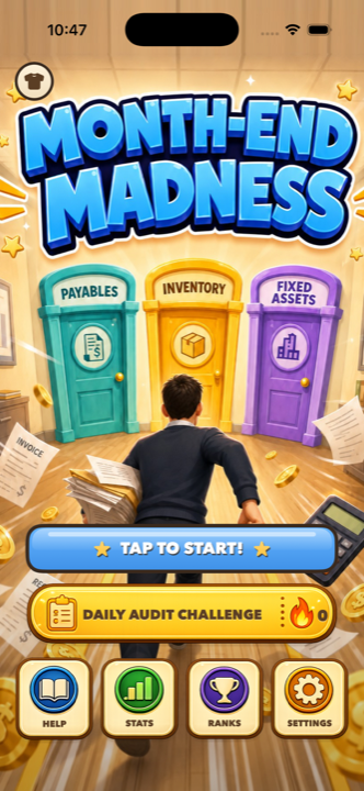 Main menu with three answer doors